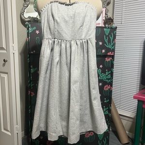 Banana Republic Wool Strapless Dress Gray Grey Size 0